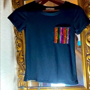 Almost famous crave fame sequin rainbow black